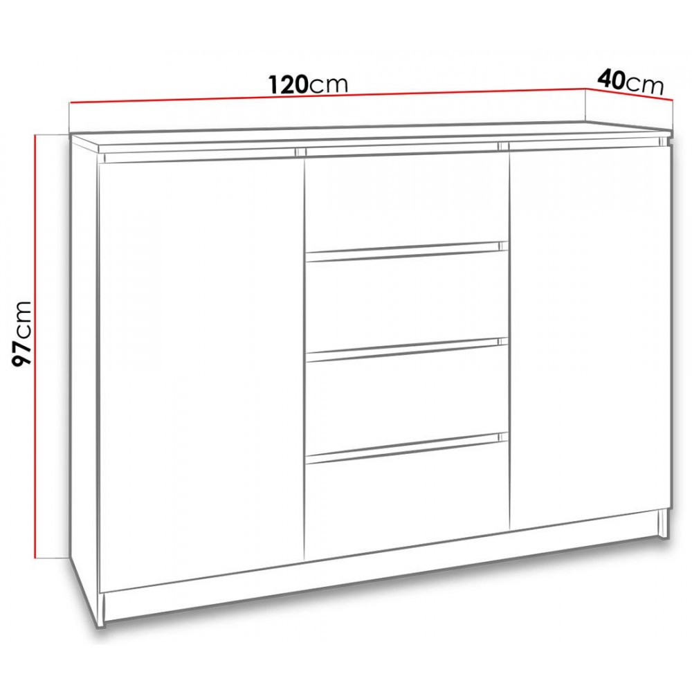 Συρταριέρα 2D4S