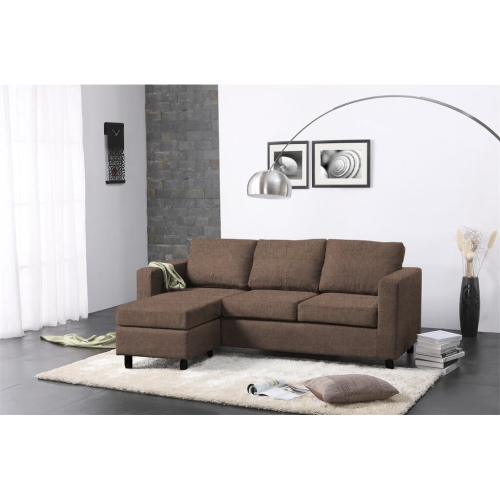 Γωνιακός καναπές Ibiza-200 x 140-Σοκολατί