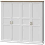 Ντουλάπα τετράφυλλη Tahoma 4D-Leuko