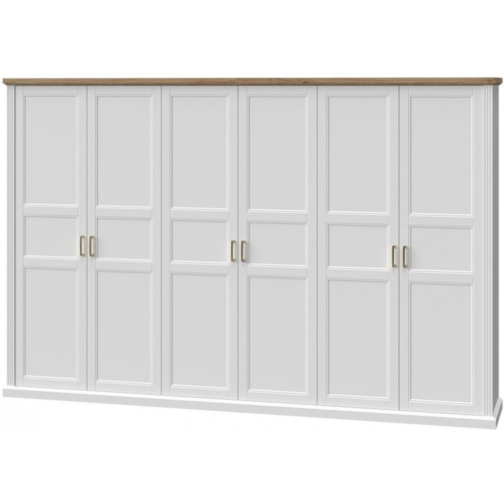 Ντουλάπα εξάφυλλη Tahoma 6D-Leuko