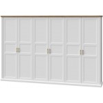 Ντουλάπα εξάφυλλη Tahoma 6D-Leuko