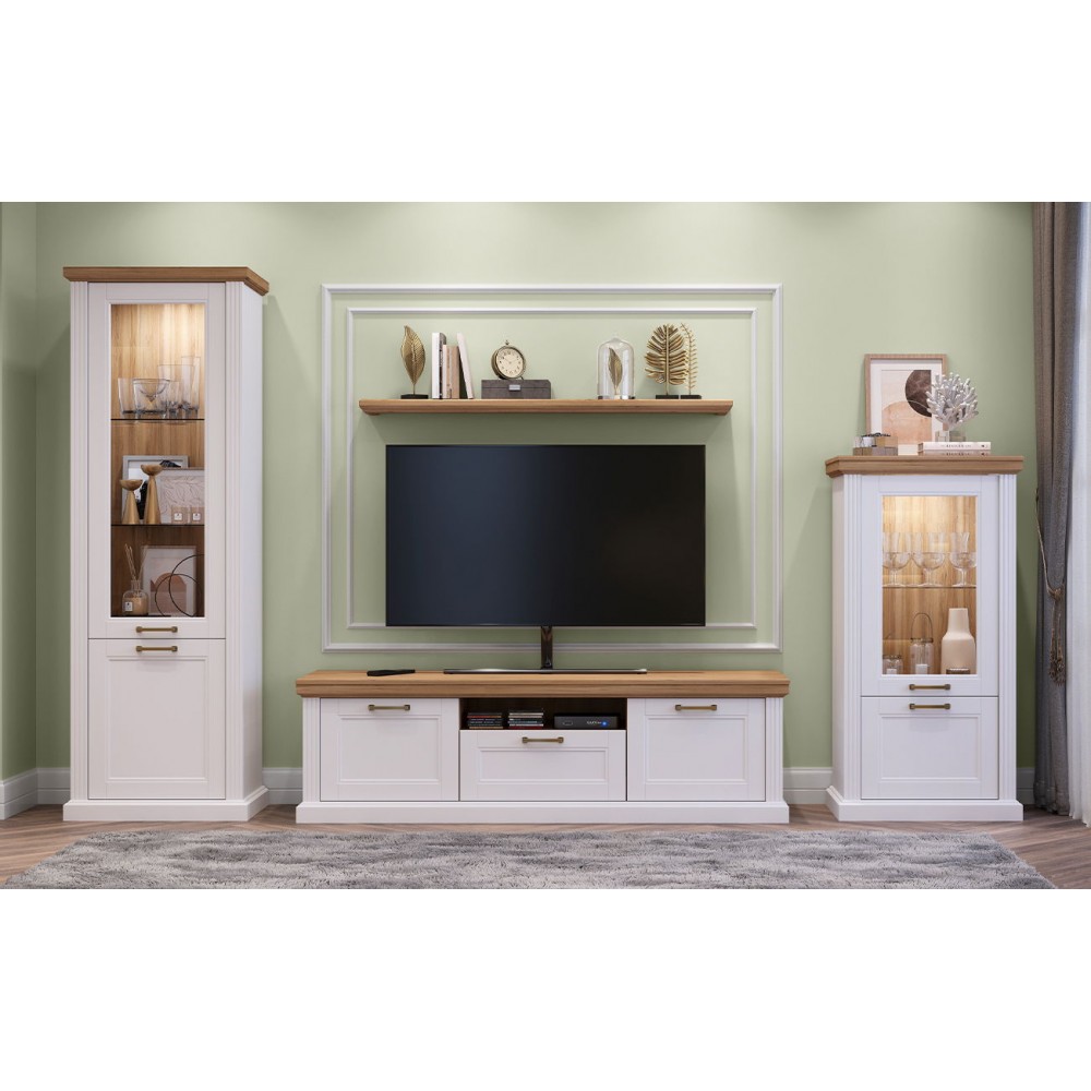 Έπιπλο τηλεόρασης Tahoma 2D1S-Leuko