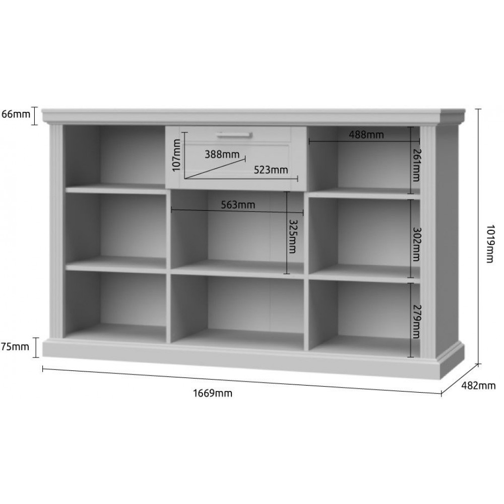 Μπουφές Tahoma 3D1S-Leuko