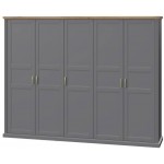 Ντουλάπα πεντάφυλλη Tahoma 5D 291x59x227