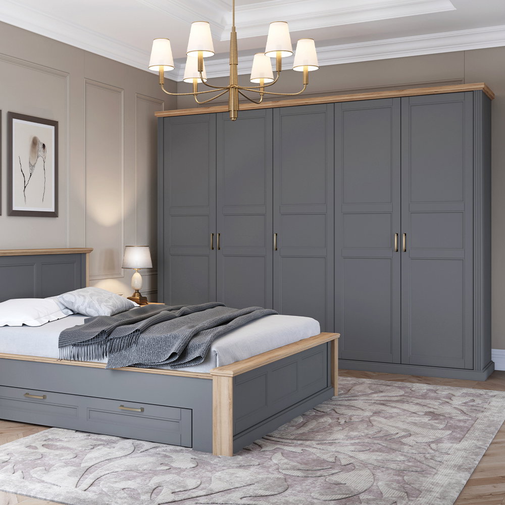 Ντουλάπα πεντάφυλλη Tahoma 5D 291x59x227