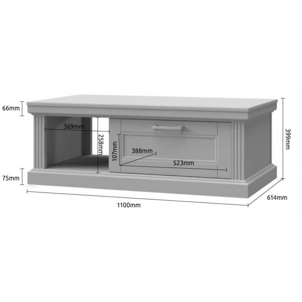 Τραπεζάκι σαλονιού Tahoma 110x61x40