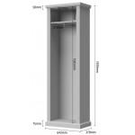 Γκαρνταρόμπα Tahoma 65x38x193