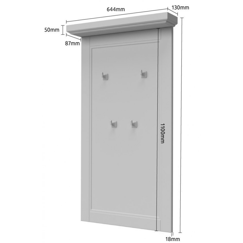 Κρεμάστρα Tahoma 65x13x115