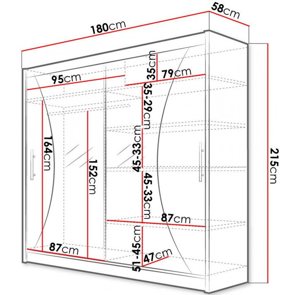 Ντουλάπα London V συρόμενη-Fusiko