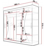 Ντουλάπα London V συρόμενη-Leuko