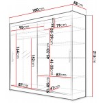 Ντουλάπα London VI συρόμενη-Leuko