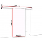 Συρόμενη πόρτα Malibu-Karudi-Μήκος: 96 εκ.