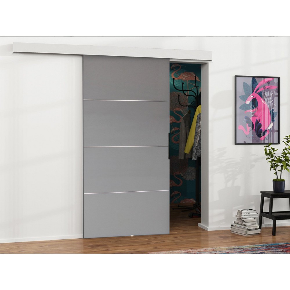 Συρόμενη πόρτα Malibu Plus-Gkri-Μήκος: 86 εκ.