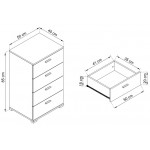 Συρταριέρα Becky mini-Gkri