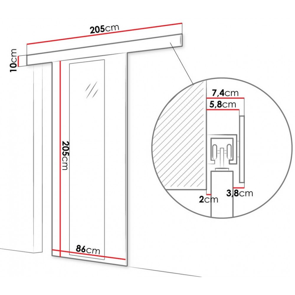 Συρόμενη πόρτα Marti IV-Leuko