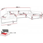 Γωνιακός καναπές Alia-Gkri