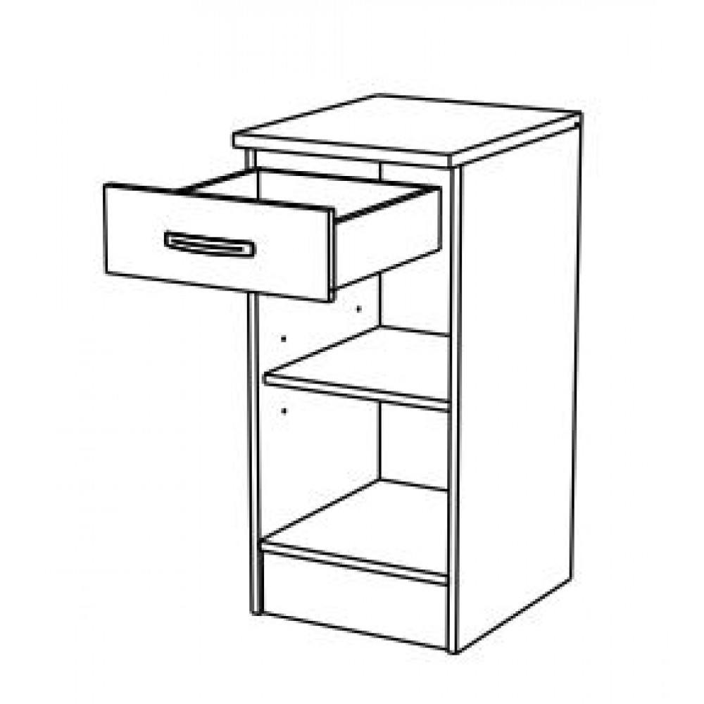 Ντουλάπι επιδαπέδιο μονόφυλλο με συρτάρι Remi