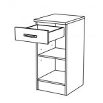 Ντουλάπι επιδαπέδιο μονόφυλλο με συρτάρι Remi-40,1φ 60β 85ψ εκ.