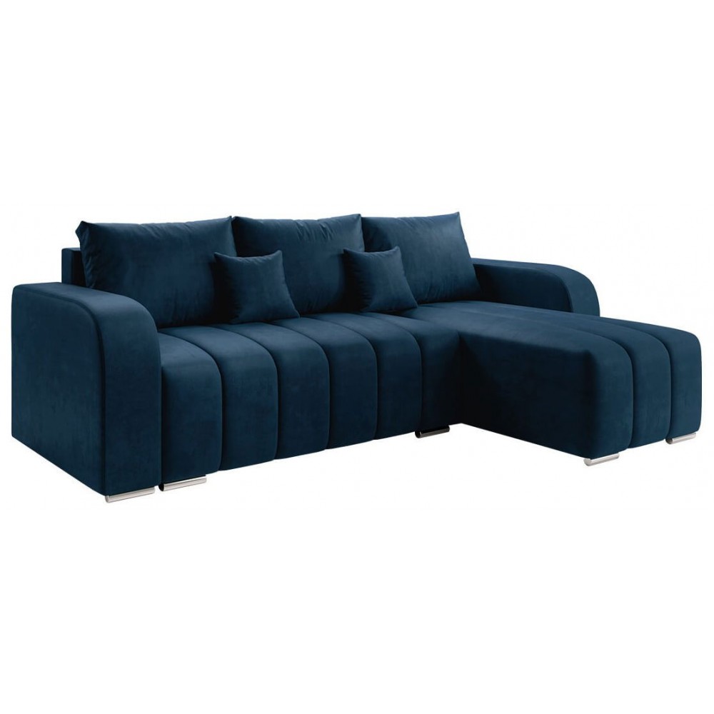 Γωνιακός καναπές Pufetto-Mple Skouro