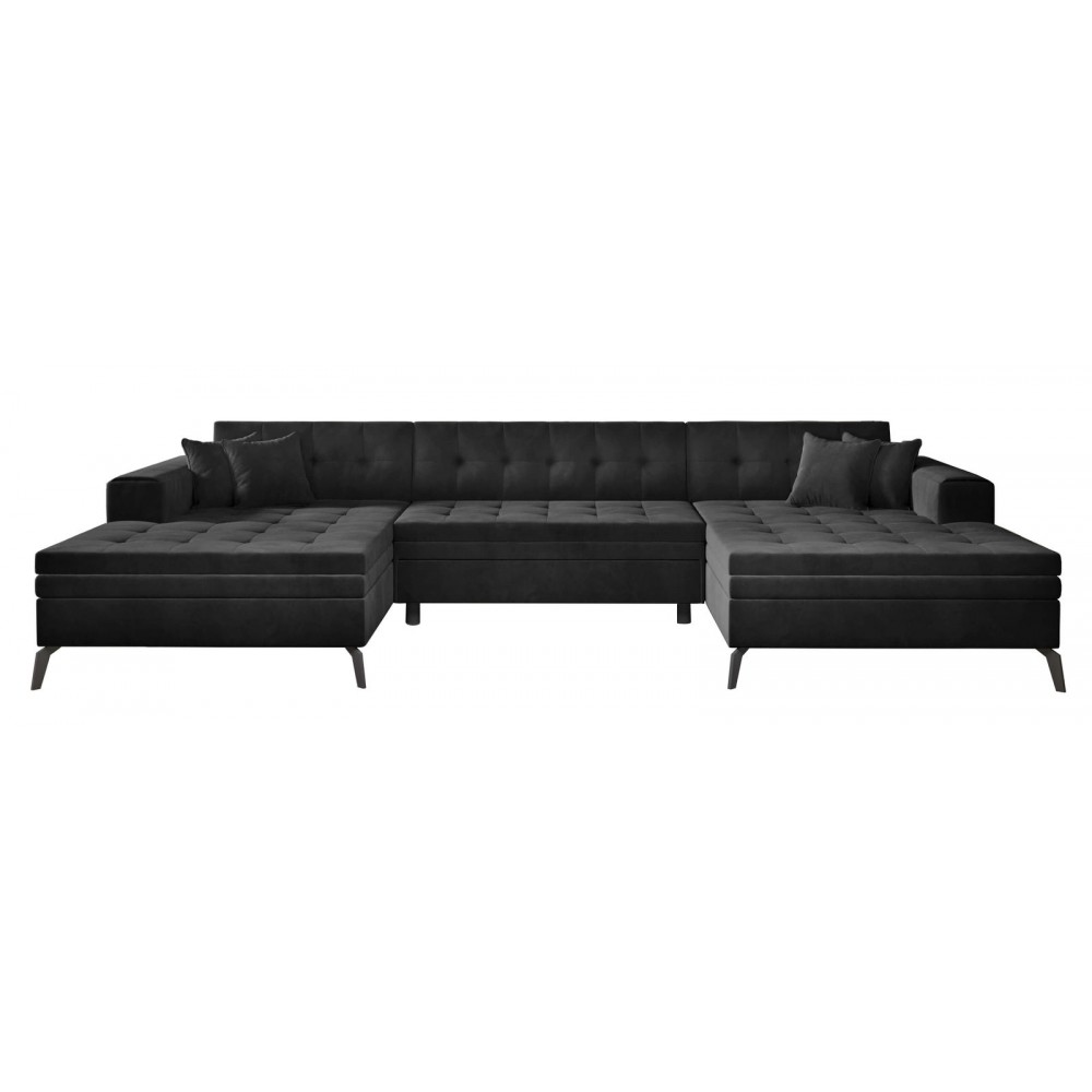 Γωνιακός καναπές Balsoi-Μαύρο