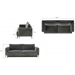 Καναπές - κρεβάτι Pamalia-Mple Skouro