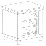Κομοδίνο Capel 52x42x54
