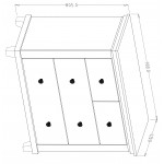 Συρταριέρα Capel 4S-Prasino