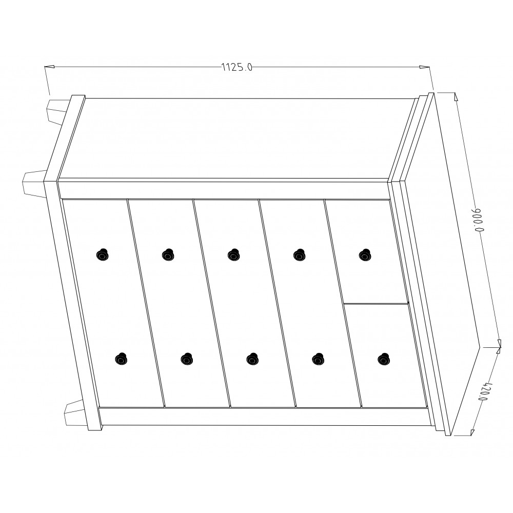 Συρταριέρα Capel 6S-Prasino