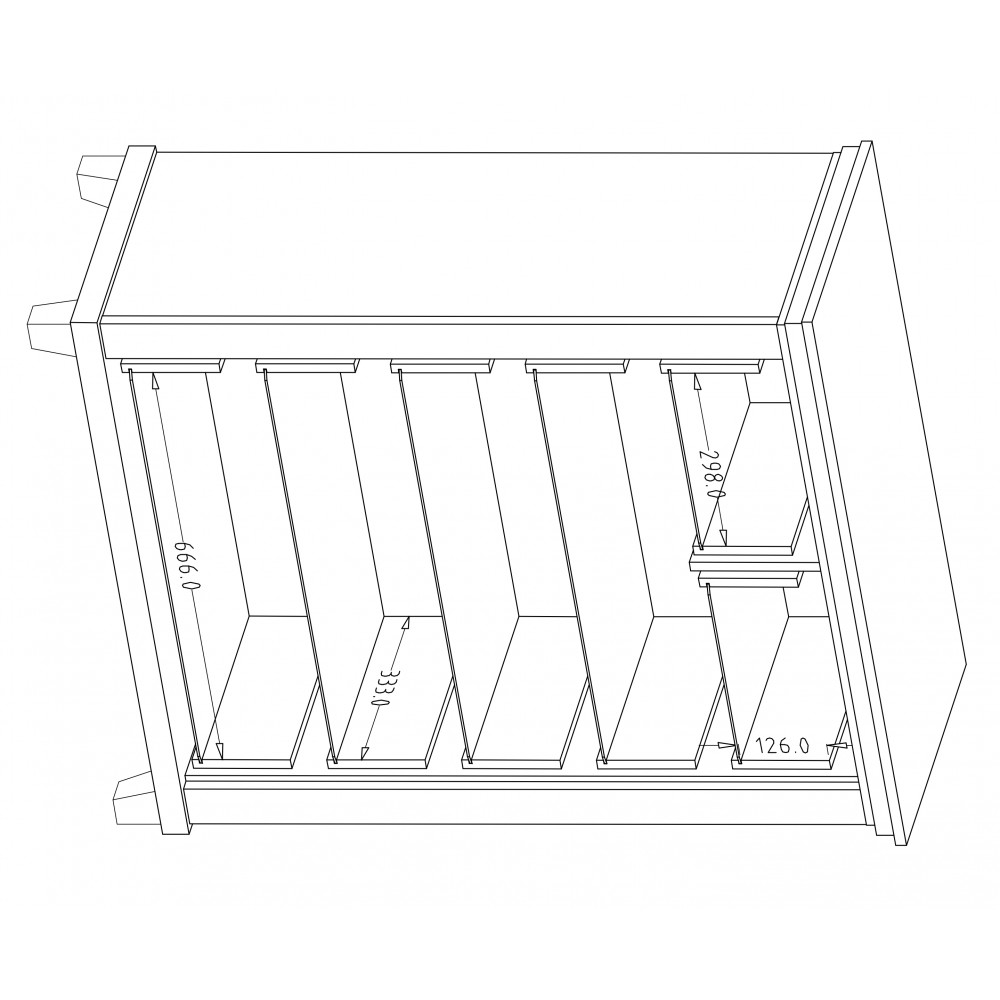 Συρταριέρα Capel 6S-Prasino