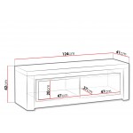 Έπιπλο τηλεόρασης Livinio-Μήκος: 124 εκ.