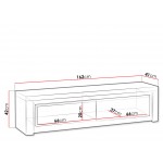 Έπιπλο τηλεόρασης Livinio-Μήκος: 162 εκ.