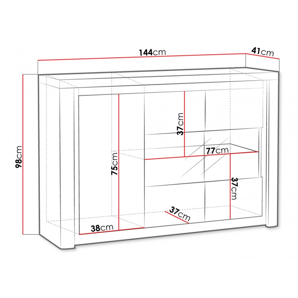 Μπουφές Livinio plus II