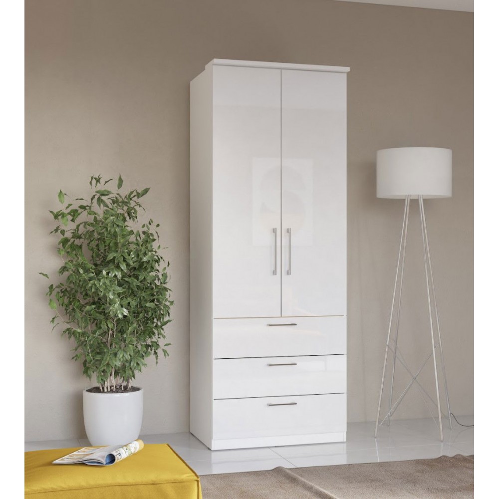 Ντουλάπα Prime 3S δίφυλλη-Leuko