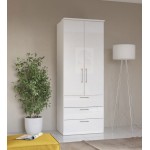 Ντουλάπα Prime 3S δίφυλλη-Leuko