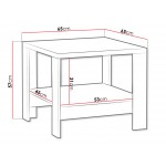 Τραπεζάκι σαλονιού Mediolan-Μήκος: 65 εκ.