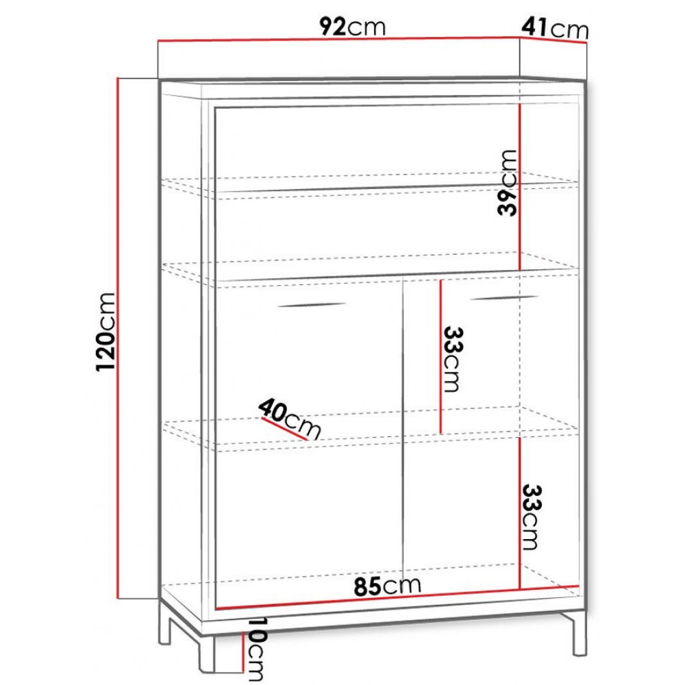 Μπουφές Mediolan AT06-Fusiko-Με ποδαρικό