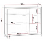 Μπουφές Mediolan AT07-Fusiko-Με ποδαρικό