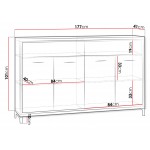 Μπουφές Mediolan AT08-Fusiko-Με ποδαρικό