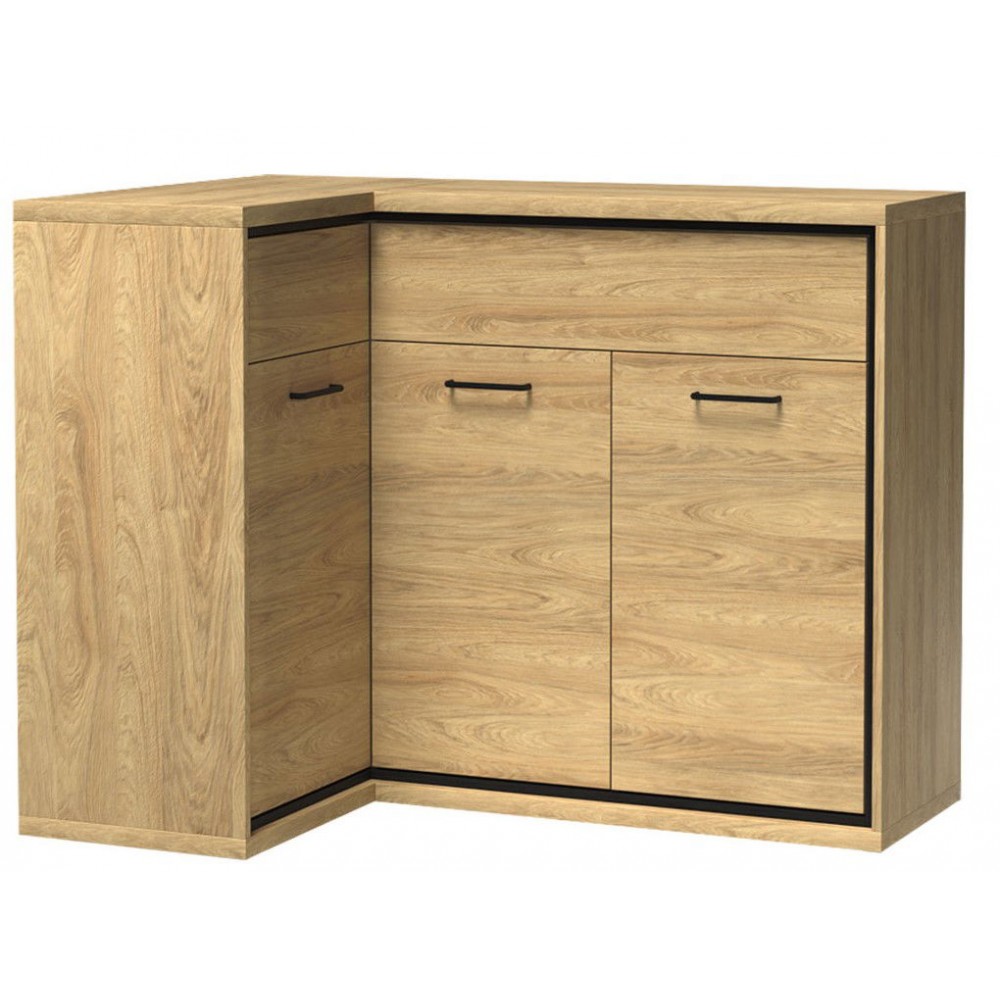 Γωνιακός μπουφές Mediolan 15K-Fusiko-Αριστερή-Χωρίς ποδαρικό