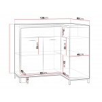 Γωνιακός μπουφές Mediolan 15K-Fusiko-Δεξιά-Με ποδαρικό