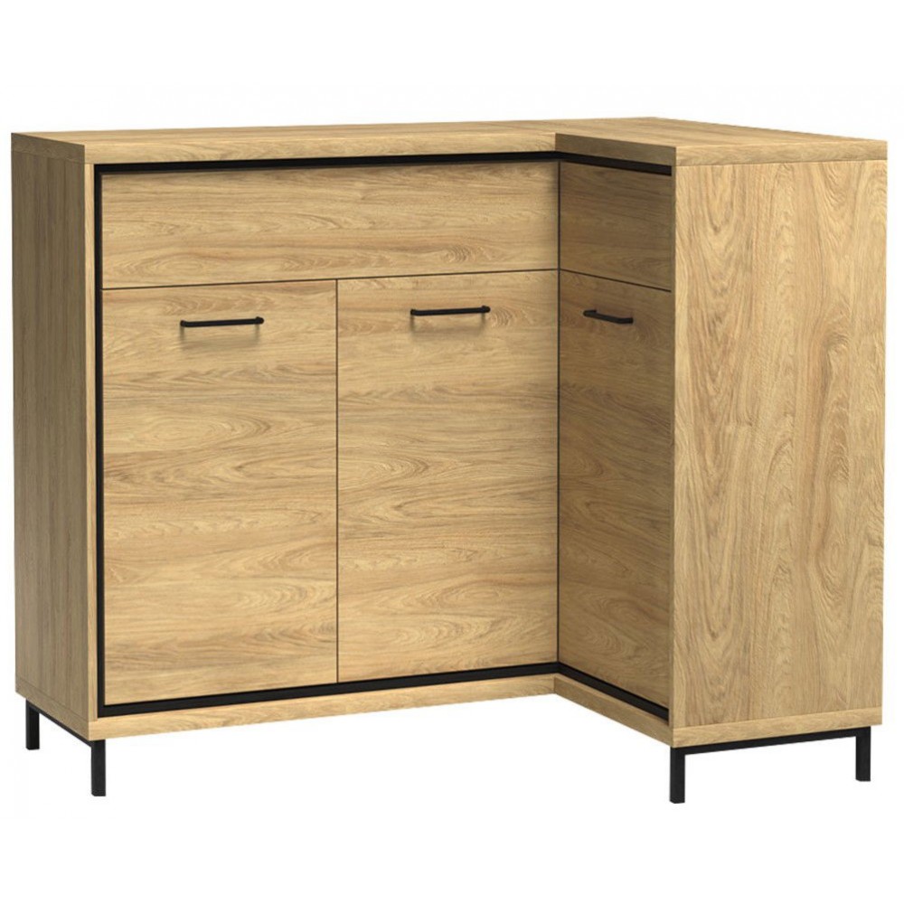 Γωνιακός μπουφές Mediolan 15K-Fusiko-Δεξιά-Με ποδαρικό