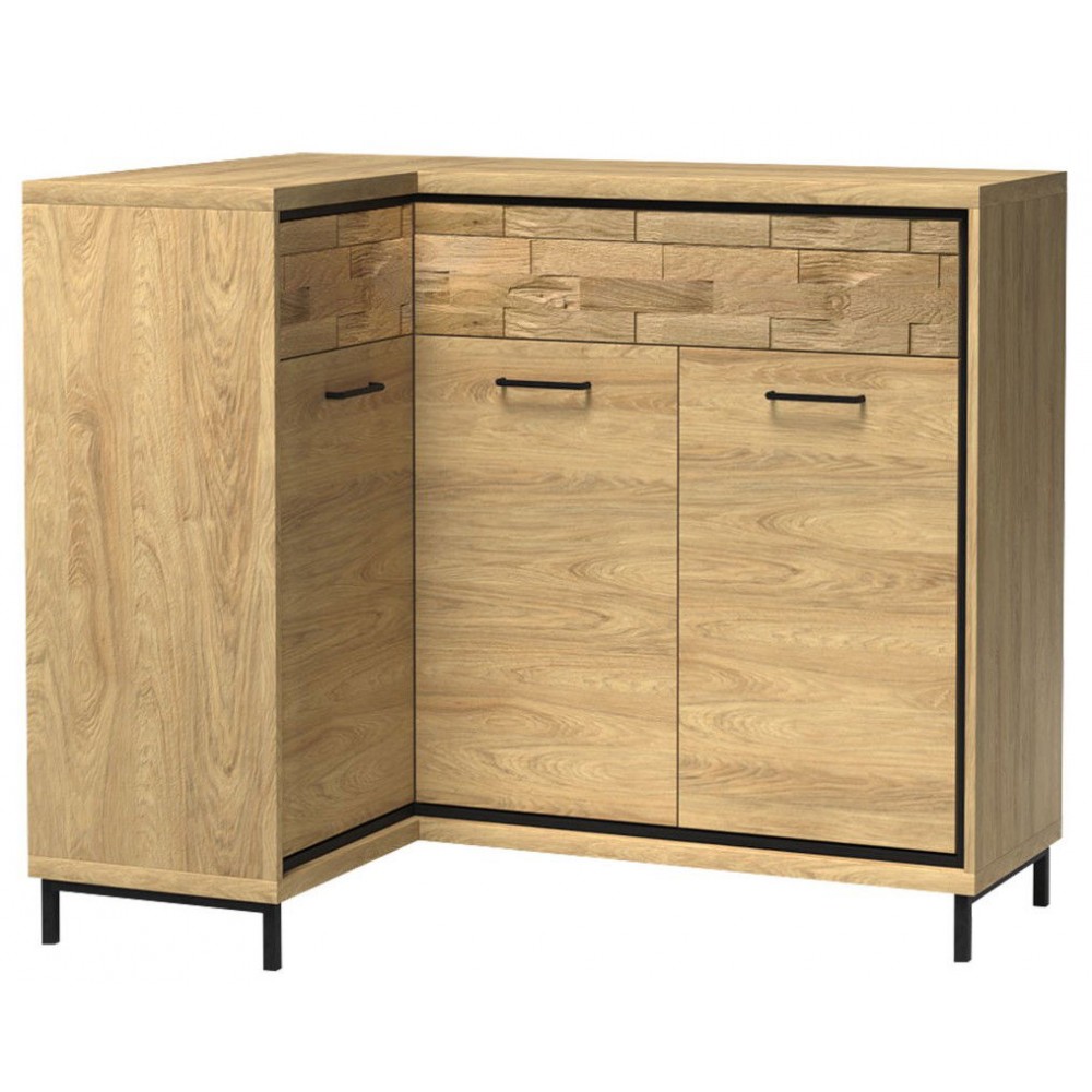 Γωνιακός μπουφές Mediolan 15K-Fusiko Special-Αριστερή-Με ποδαρικό