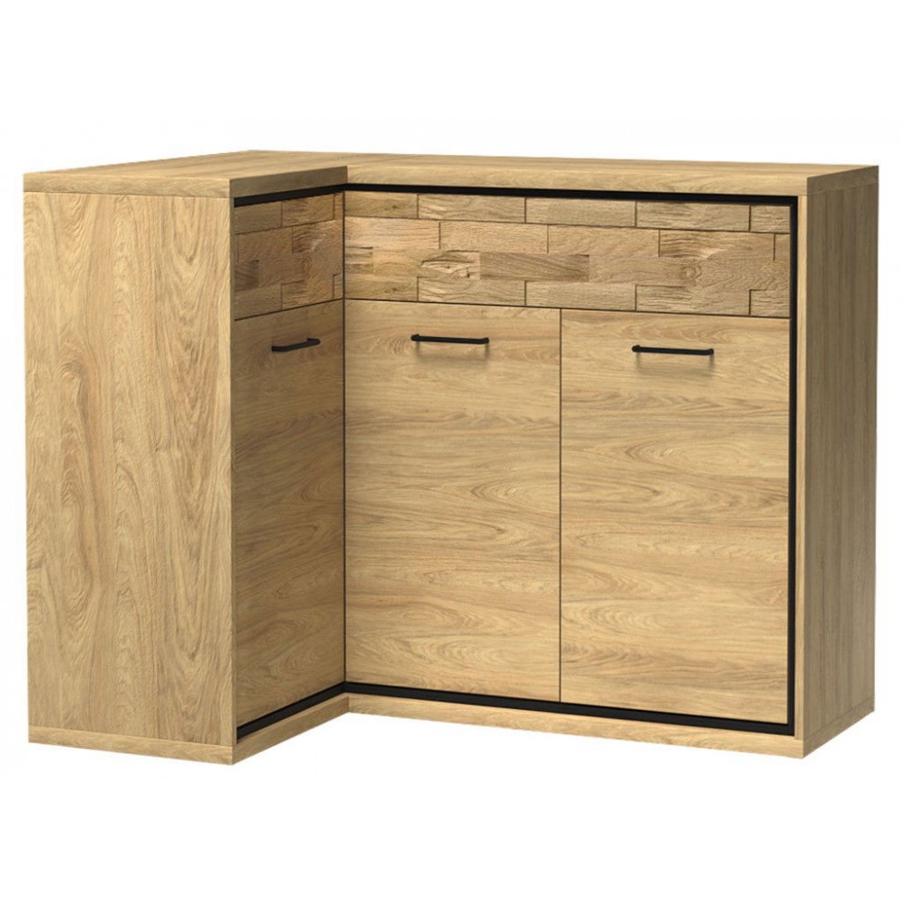 Γωνιακός μπουφές Mediolan 15K-Fusiko Special-Αριστερή-Χωρίς ποδαρικό