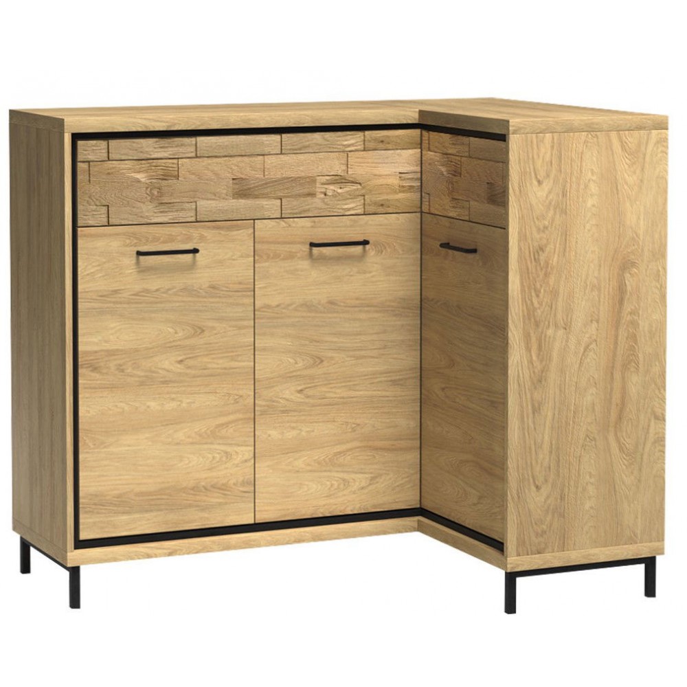 Γωνιακός μπουφές Mediolan 15K-Fusiko Special-Δεξιά-Με ποδαρικό