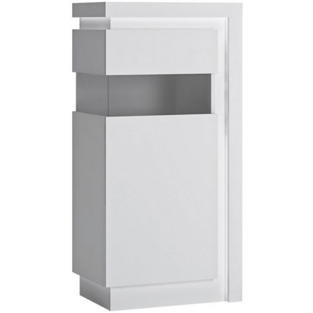 Βιτρίνα χαμηλή Lynx 1D-Aristera-Leuko