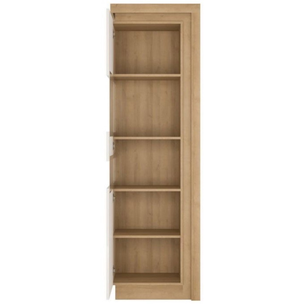 Βιτρίνα ψηλή Lynx 1D-Aristera-Fusiko-Leuko