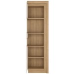 Βιτρίνα ψηλή Lynx 1D-Aristera-Fusiko-Leuko