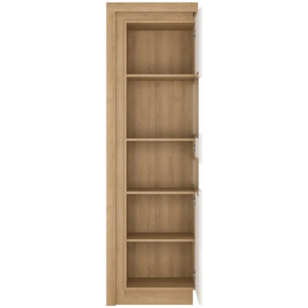 Βιτρίνα ψηλή Lynx 1D-Deksia-Fusiko-Leuko