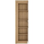 Βιτρίνα ψηλή Lynx 1D-Deksia-Fusiko-Leuko