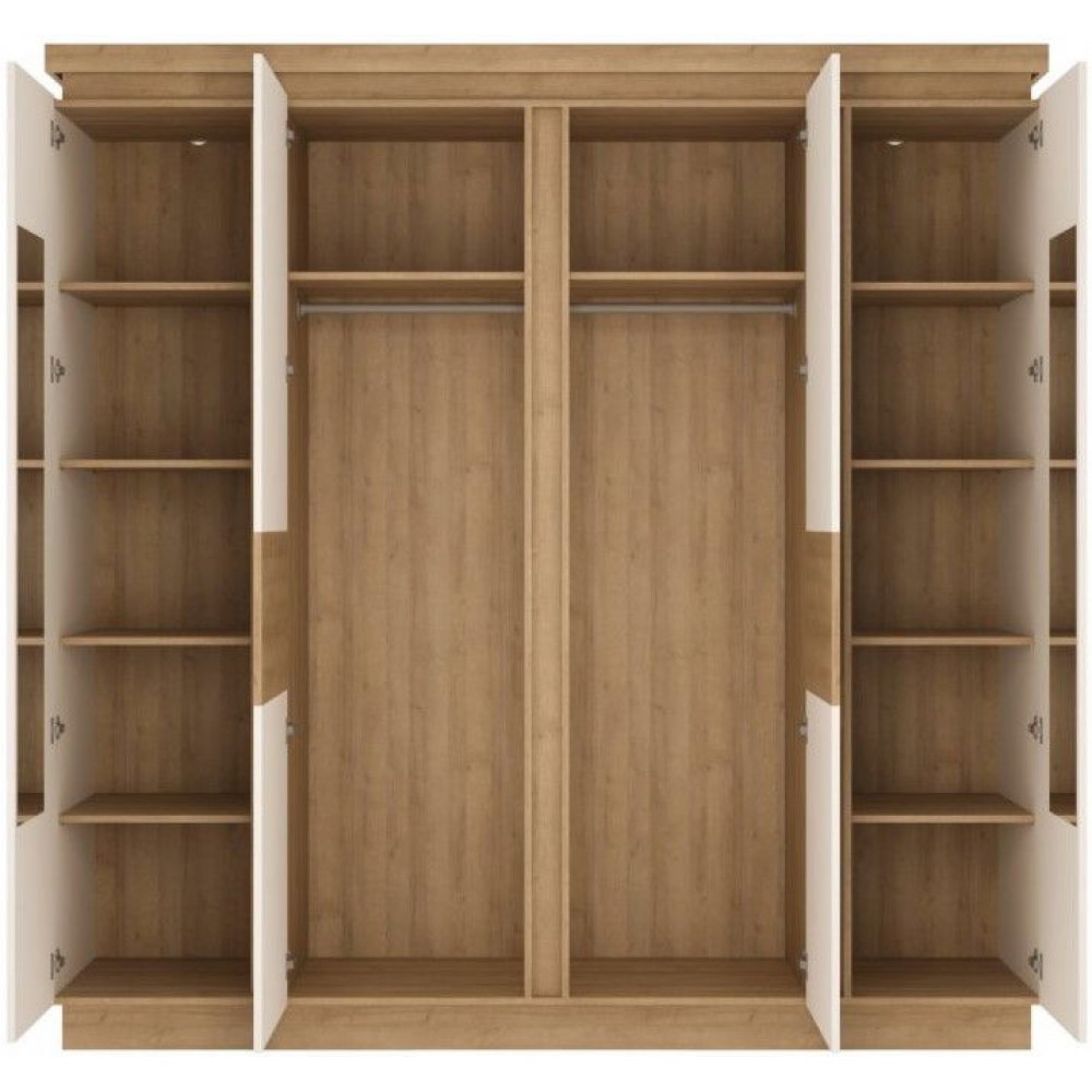 Ντουλάπα Lynx τετράφυλλη-Fusiko-Leuko